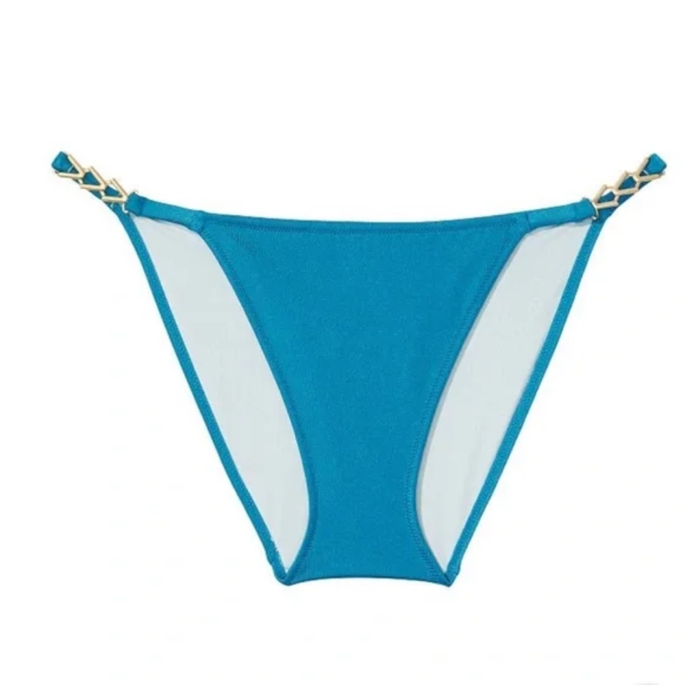 NWT Victoria's Secret Teal Bikini VS Bottom Swimsuit size XL